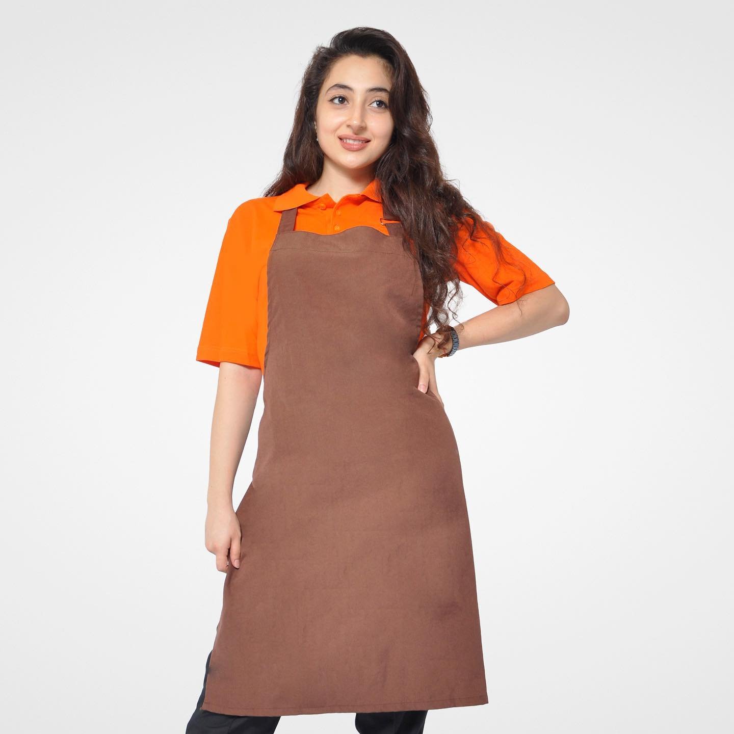 Brown apron with straps – Baku