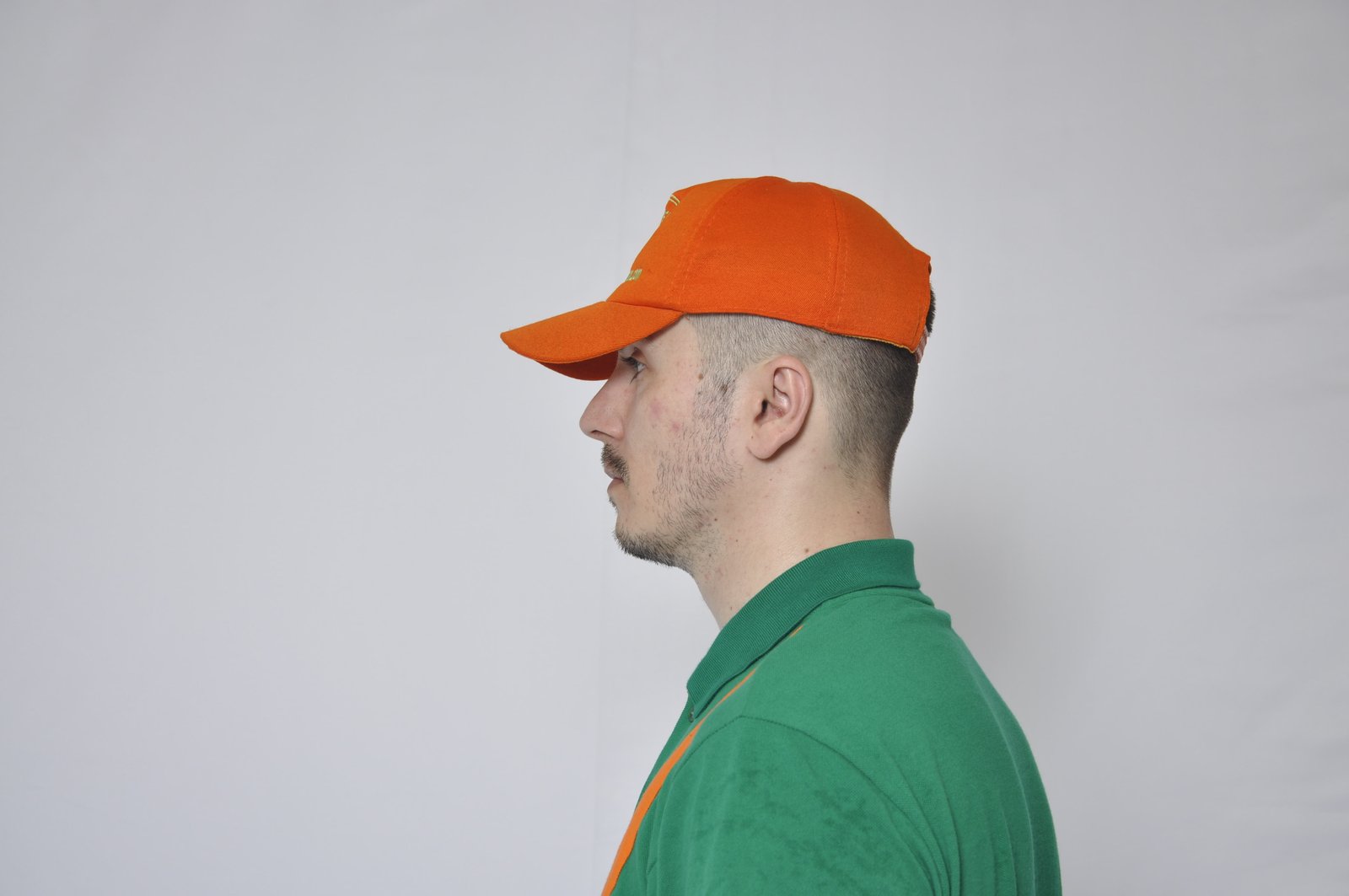 Orange cotton hat